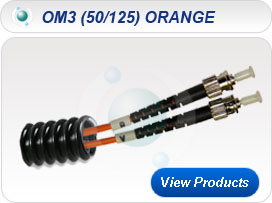 Patchcords in Conduit OM3 (50/125) ORANGE